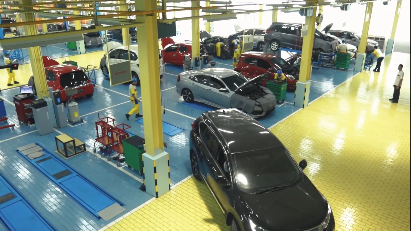 Area bengkel Honda IBRM Cimahi