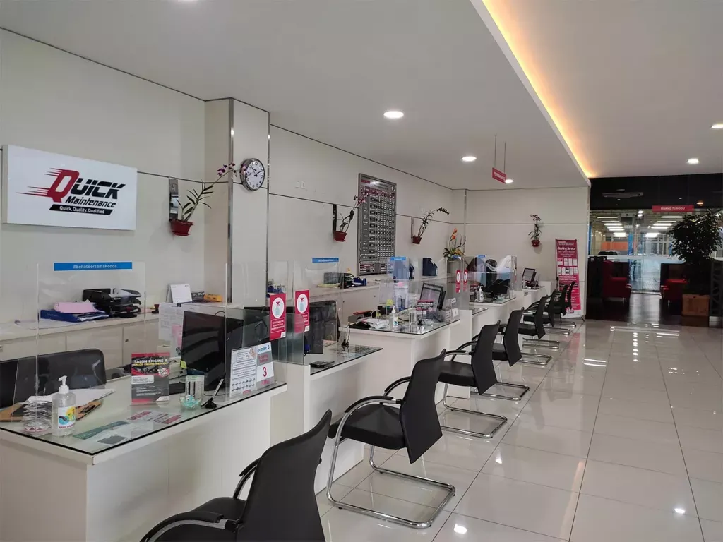 Ruang penerimaan servis Honda IBRM Cimahi
