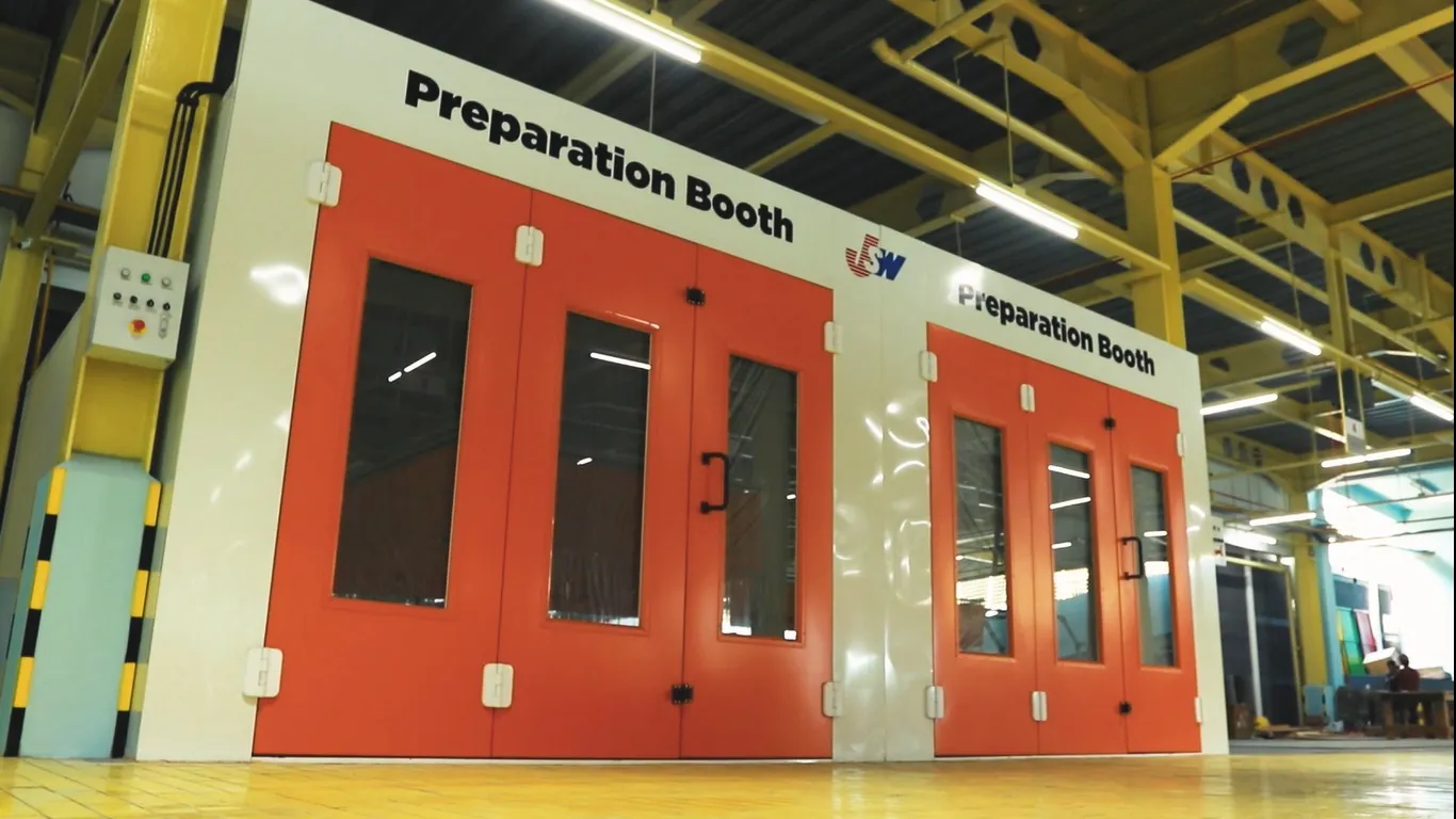 Preparation booth Body dan Paint Honda IBRM Cimahi
